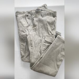 U.S. Polo Assn. Men's Light Beige Cargo Pants 31x30 2prs.
